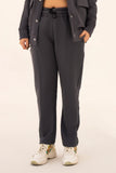 STEEL GRAY - PLEATED STRAIGTH TROUSER