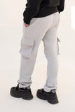 HEATHER GRAY 5-POCKET CARGO TROUSER
