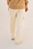 CREAM 5-POCKET CARGO TROUSER