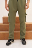 OLIVE 5-POCKET CARGO TROUSER