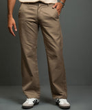 ESSENTIAL BROWN KOREAN SLACKS