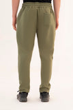 OLIVE - PLEATED STRAIGTH TROUSER