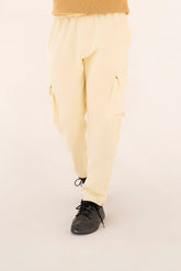 CREAM 5-POCKET CARGO TROUSER