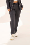STEEL GRAY - PLEATED STRAIGTH TROUSER