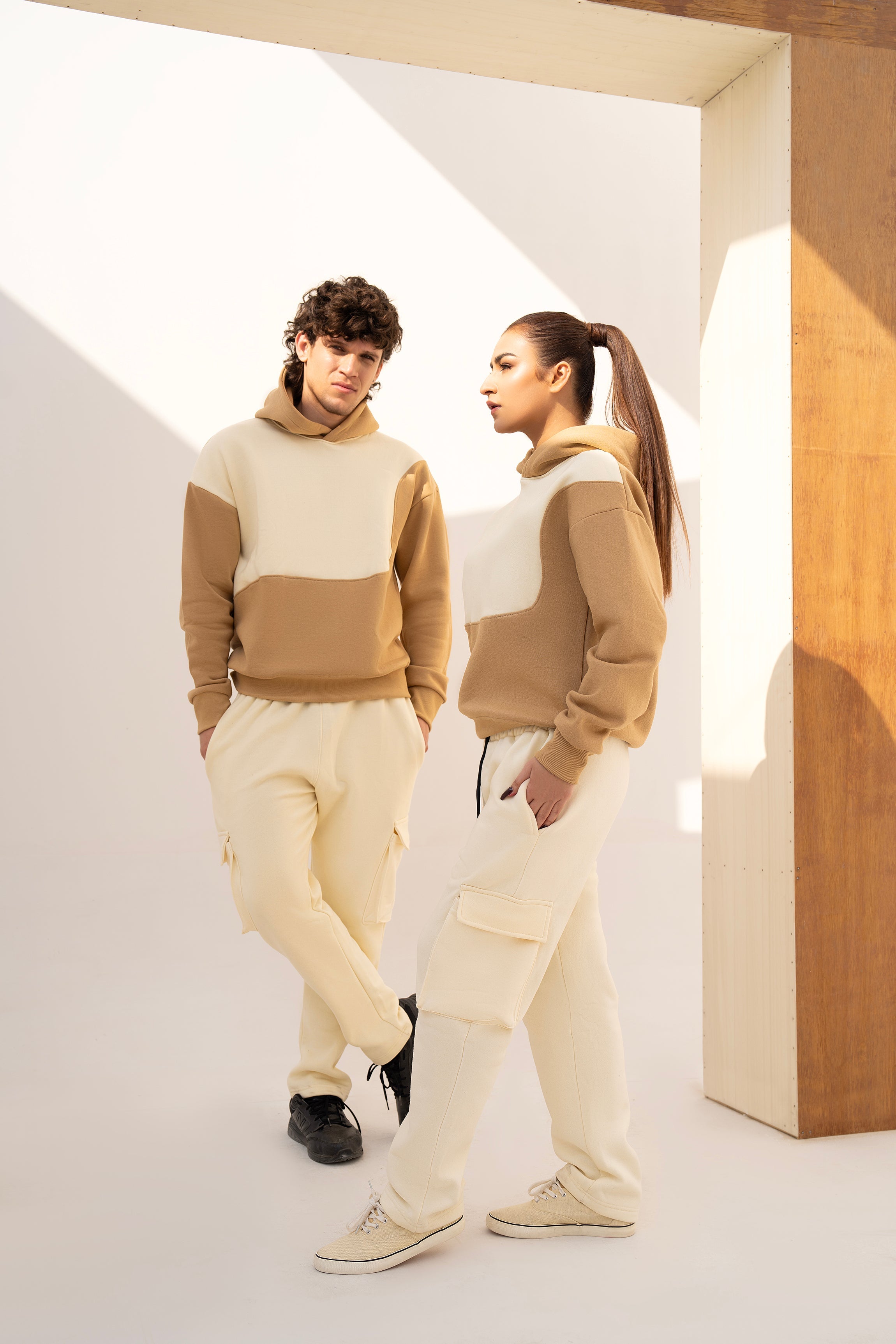 CREAM 5-POCKET CARGO TROUSER