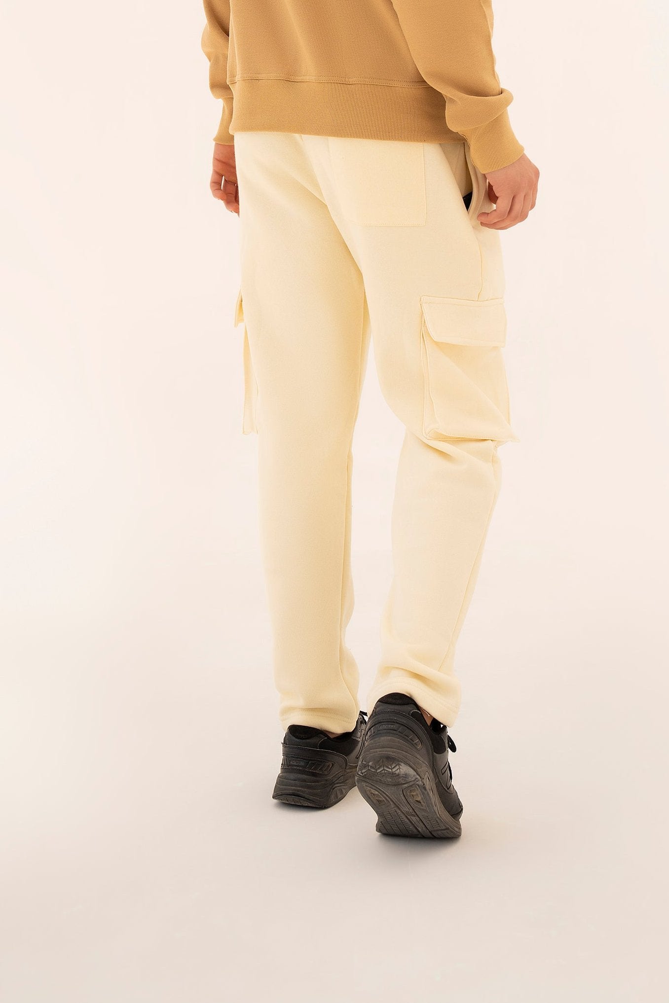 CREAM 5-POCKET CARGO TROUSER