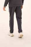STEEL GRAY - PLEATED STRAIGTH TROUSER