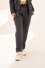 STEEL GRAY - PLEATED STRAIGTH TROUSER