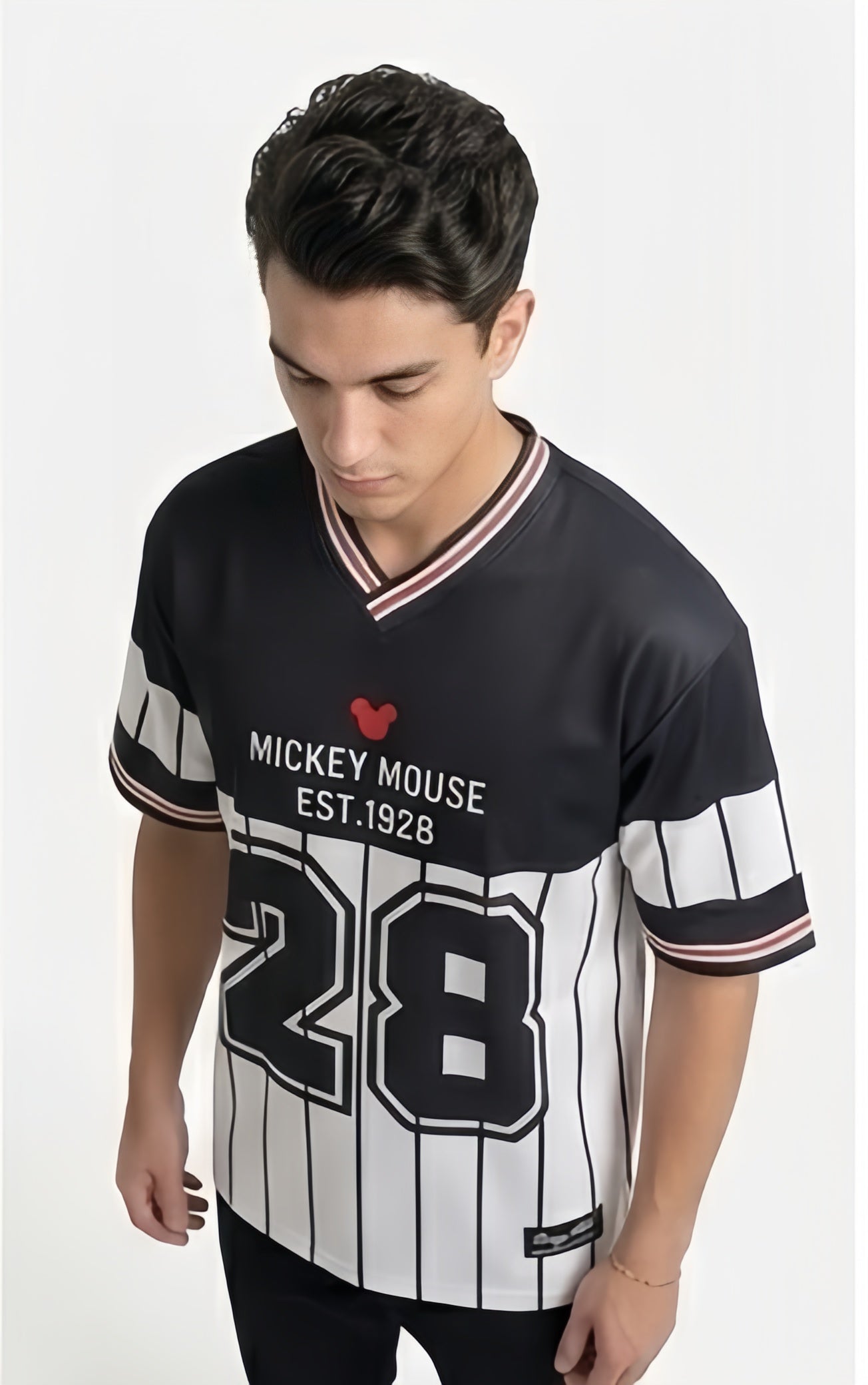 Retro Mickey Mouse Oversized Baseball Jersey