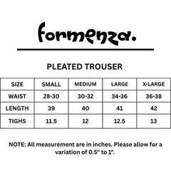 BLACK - PLEATED STRAIGTH TROUSER